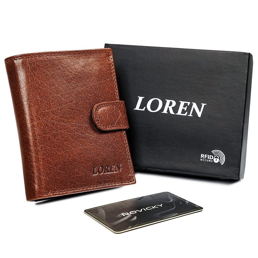Гаманець чоловічий Loren N4L-BFL-4754 Tan-Brown